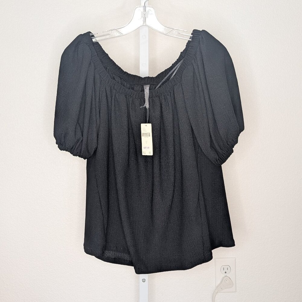 Anthropologie Elegant Black Women's Top
